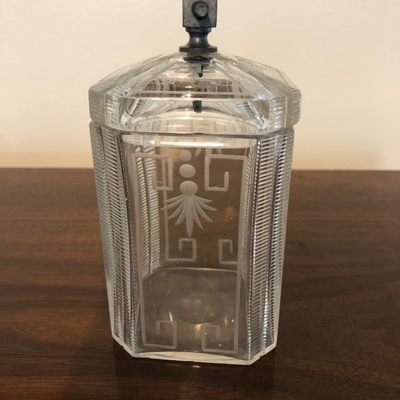 Antique Glass Condiment Jar - Picture 7 of 11
